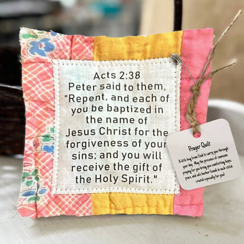 💖LAST DAY SALE 75% OFF💖Prayer Quilt with cross inside