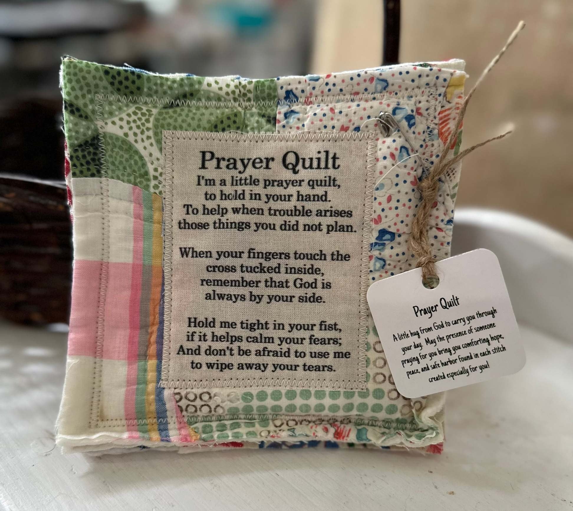 💖LAST DAY SALE 75% OFF💖Prayer Quilt with cross inside