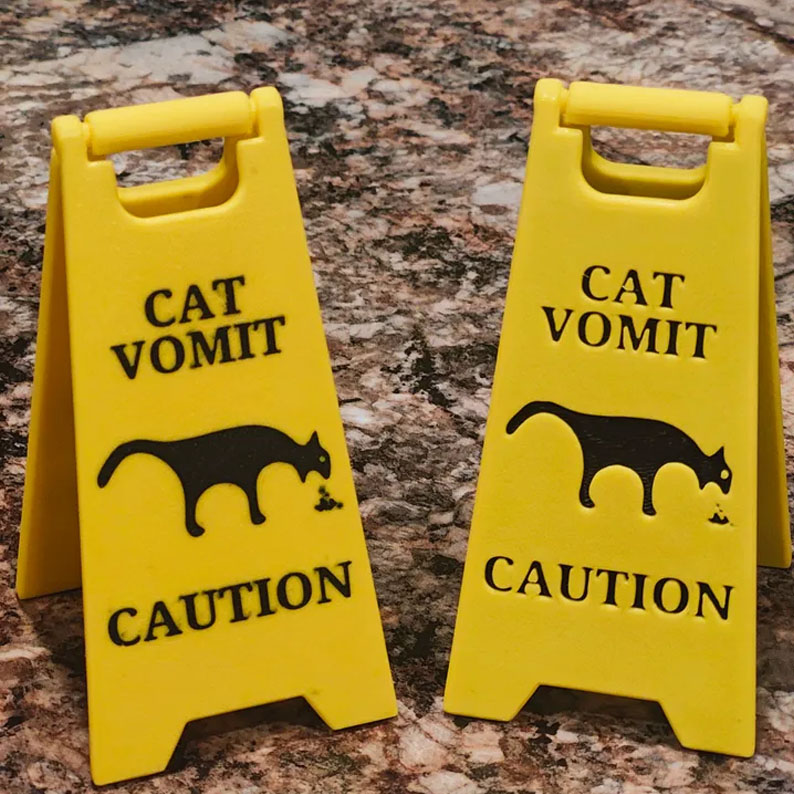 🎄Christmas Sale 49% OFF😺Cat Vomit Sign