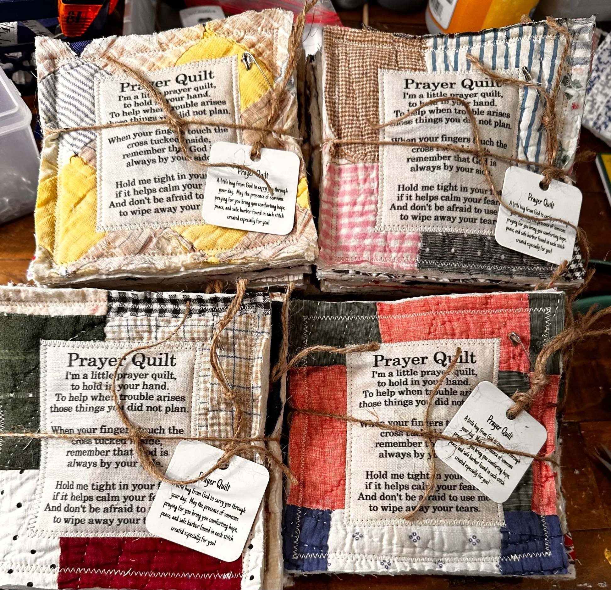 💖LAST DAY SALE 75% OFF💖Prayer Quilt with cross inside